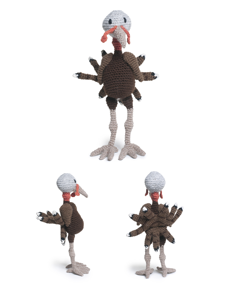 toft ed's animal ross the turkey amigurumi crochet